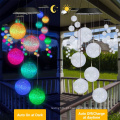 Solar Color Mudança Bola Wind Chimes para festa